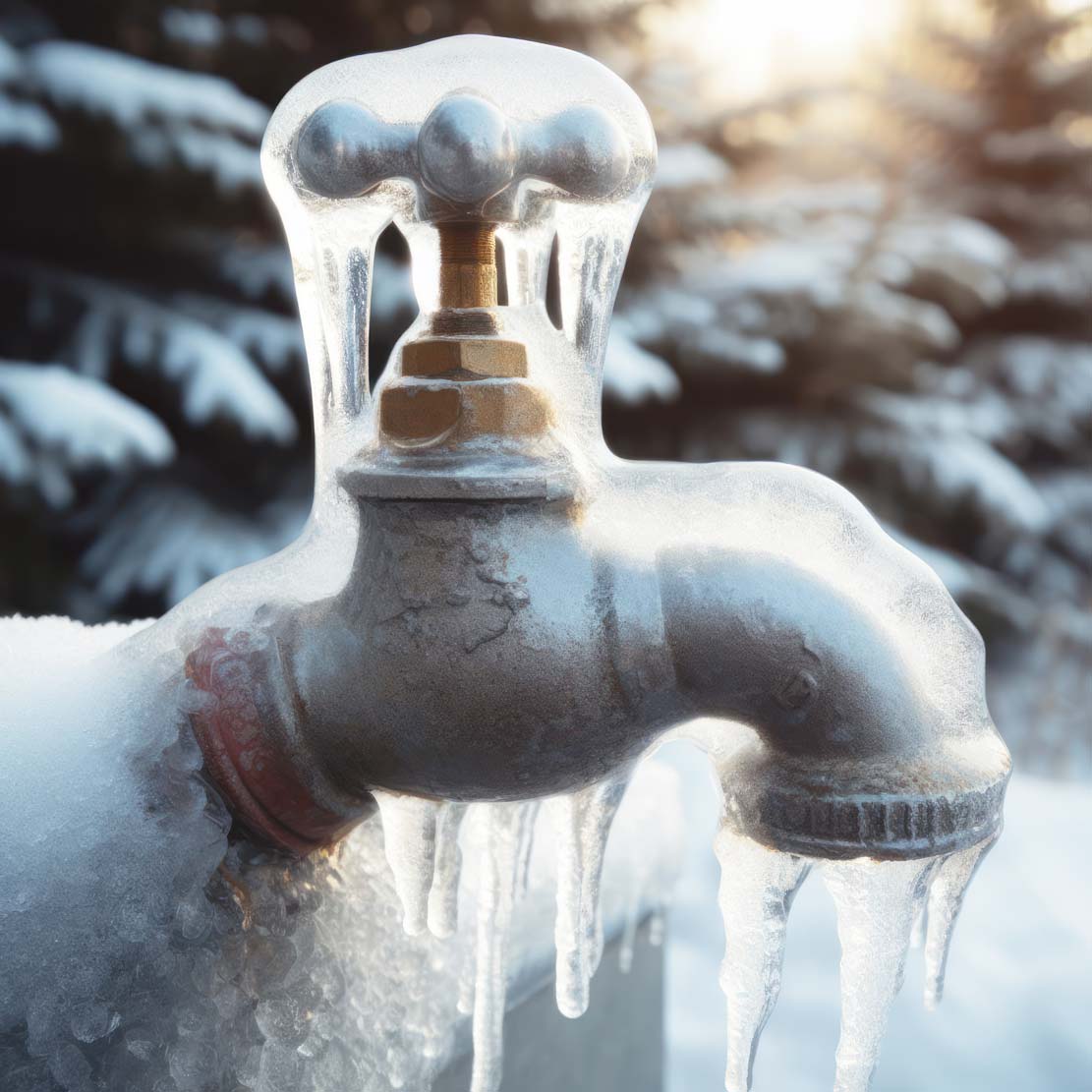 Frozen Outdoor Spigot